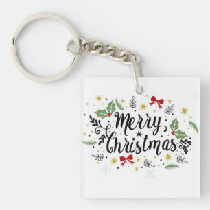 Merry Christmas Key Ring