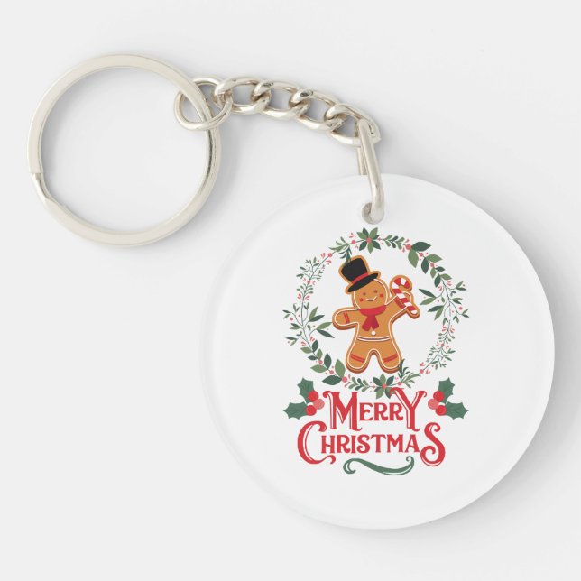 Merry Christmas Key Ring (Front)