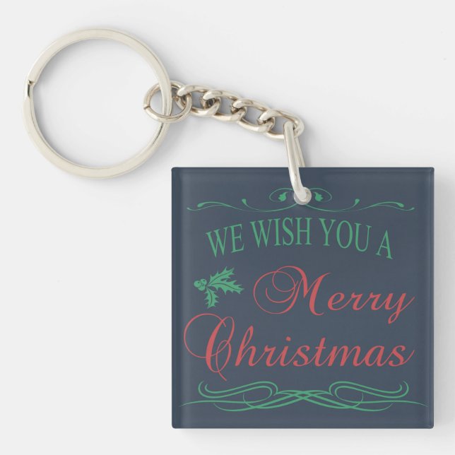 Merry Christmas Key Ring (Front)