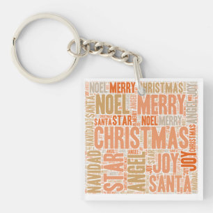 Merry Christmas Key Ring