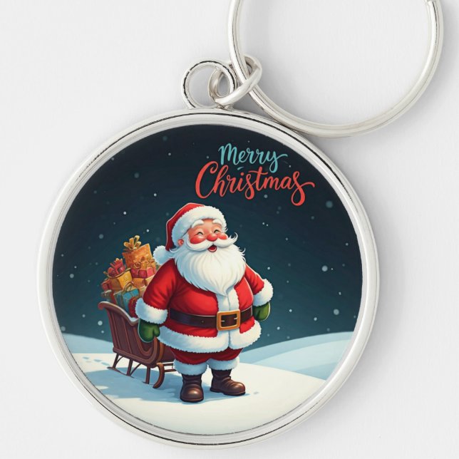 Merry Christmas  Key Ring (Front)
