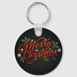 Merry Christmas Key Ring