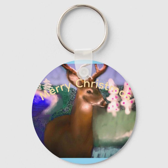 Merry Christmas Key Ring (Front)