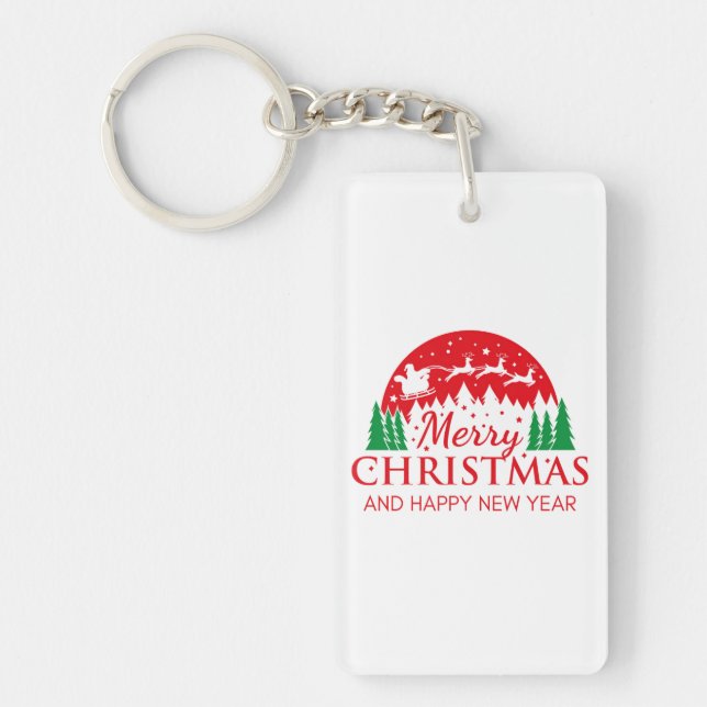 Merry Christmas  Key Ring (Front)