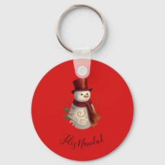 Merry Christmas Keychain - Feliz Navidad