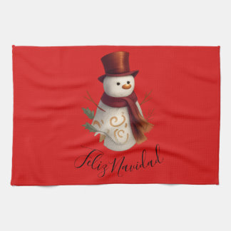 Merry Christmas Kitchen Towel - Feliz Navidad