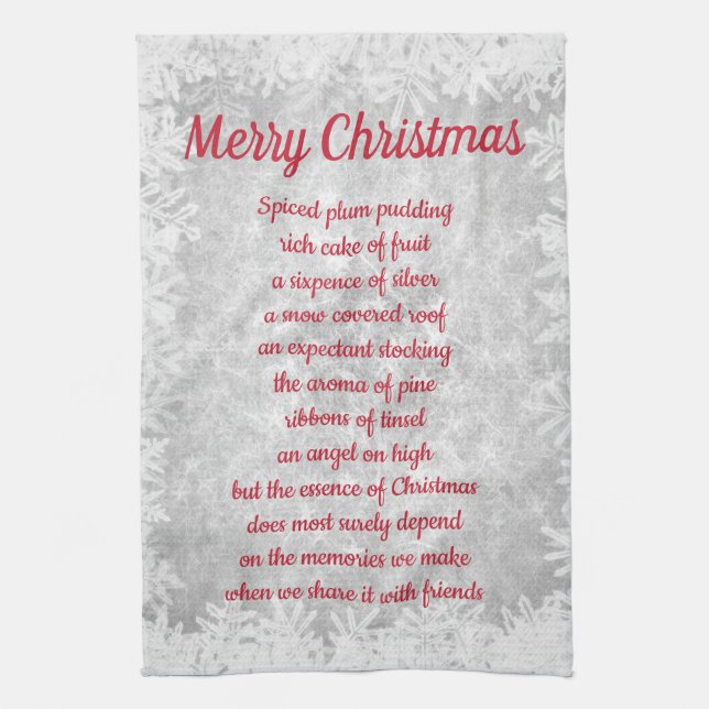 Merry Christmas Kitchen Towels (Vertical)