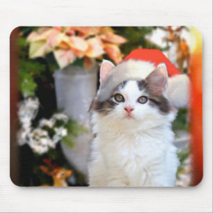 Merry Christmas Kitten Mousepad
