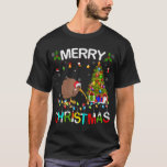Merry Christmas Kiwi Santa Hat Lights Xmas Kiwi T-Shirt<br><div class="desc">Merry Christmas Kiwi Santa Hat Lights Xmas Kiwi</div>