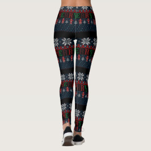 Merry Christmas knit Leggings