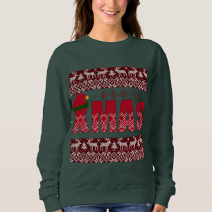 Merry Christmas knit Trendy Elegant Sweatshirt