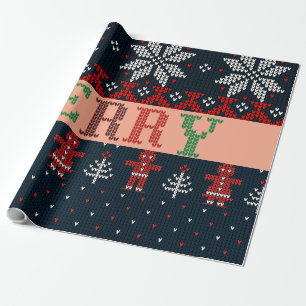 Merry Christmas knit Wrapping Paper