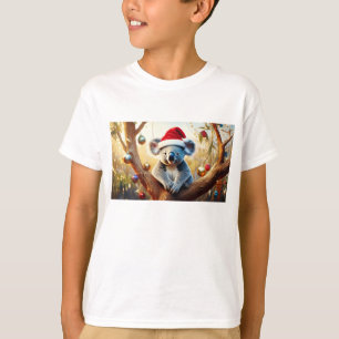 Merry Christmas Koala sitting in Gumtree T-Shirt
