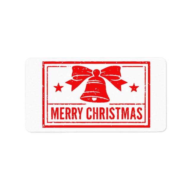 Merry Christmas Label (Front)