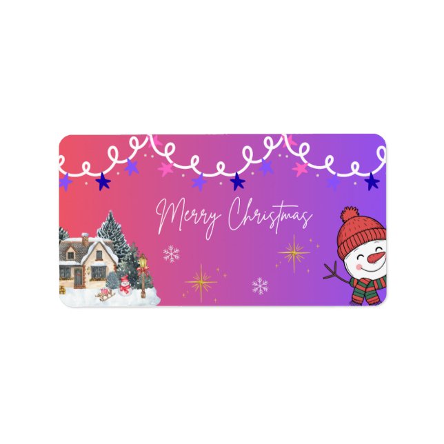 Merry Christmas Label (Front)