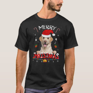 Merry Christmas Labrador Retriever Dog Santa Hat X T-Shirt