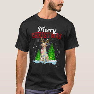 Merry Christmas Labrador Tree Lights Labrador Chri T-Shirt