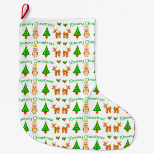 Merry Christmas Large Christmas Stocking