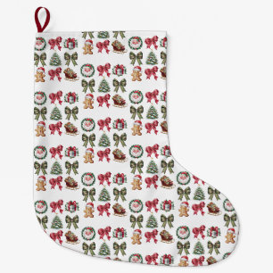 MERRY CHRISTMAS LARGE CHRISTMAS STOCKING