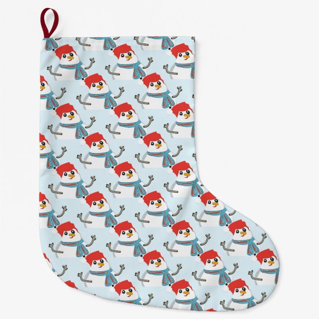 Merry Christmas! Large Christmas Stocking (Front)