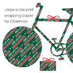 Merry Christmas Large Scale Custom Name Green Red Wrapping Paper<br><div class="desc">Elevate your gift-giving this Christmas with a personalised name wrapping paper. This large-scale pattern showcases the recipient's name in stylish typography, with classic block-style lettering and star motifs. The 'Merry Christmas' phrase can also be customised or changed to suit other celebrations. A retro vintage style that's suitable for all ages,...</div>