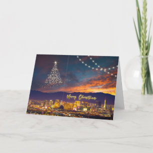 Merry Christmas Las Vegas Greeting Card