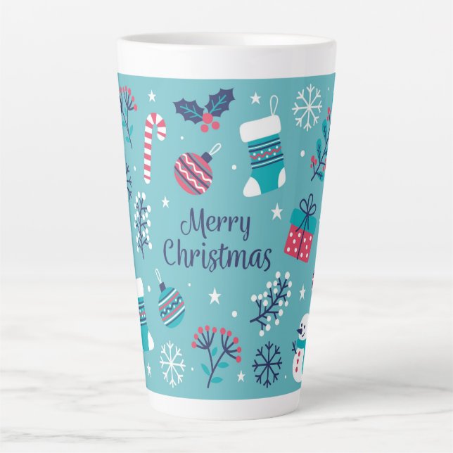Merry Christmas Latte Mug (Front)