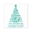 Merry Christmas Lettering Name & Return Address