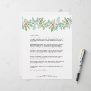 Merry Christmas Letters Template Custom Letterhead