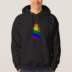 Merry Christmas LGBT Community Xmas Tree Gay Hoodie