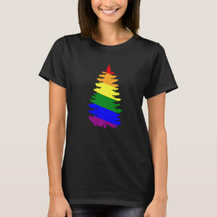 Merry Christmas LGBT Community Xmas Tree Gay T-Shirt