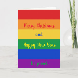 Merry Christmas LGBTQ Holiday Card