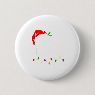 Merry Christmas Lights Red Santa Hat Xmas Family M 6 Cm Round Badge