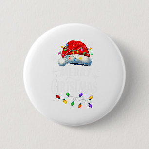 Merry Christmas Lights Santa Hat Xmas Family Match 6 Cm Round Badge