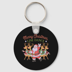 Merry Christmas Line Dance Celebrate the Season  Key Ring