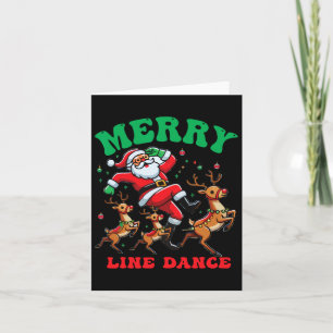 Merry Christmas Line Dance Line Dancing Santa And Card