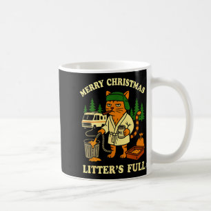 Merry Christmas Litter’s Full Funny Cat Rv Holiday Coffee Mug