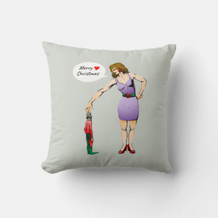 Merry Christmas Little Elf Cushion