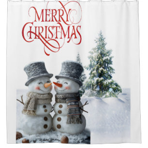 Merry Christmas lll Shower Curtain