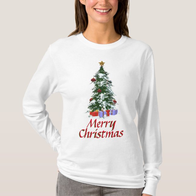 Merry Christmas Long Sleeve T-Shirt (Front)