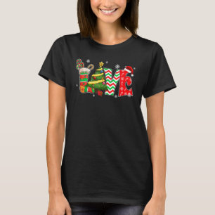 Merry Christmas Love Xmas Happy Time Pine Tree T-Shirt