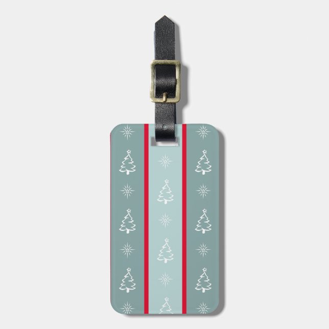 Merry Christmas Luggage Tag (Front Vertical)