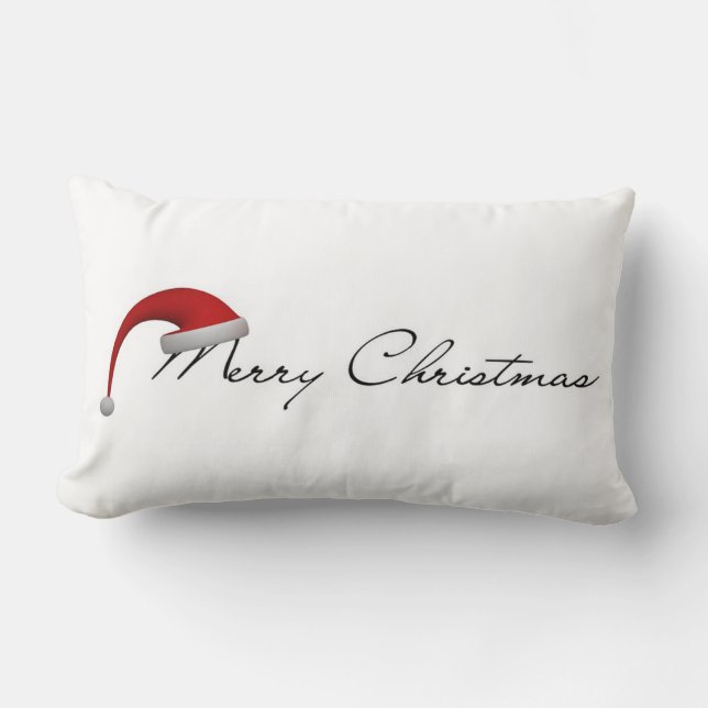 Merry Christmas Lumbar Cushion (Front)