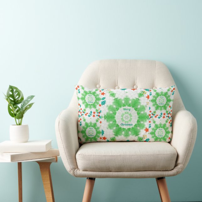 Merry Christmas  Lumbar Cushion (Chair)