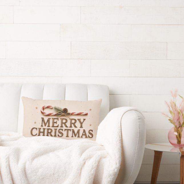 MERRY CHRISTMAS LUMBAR CUSHION (Couch)
