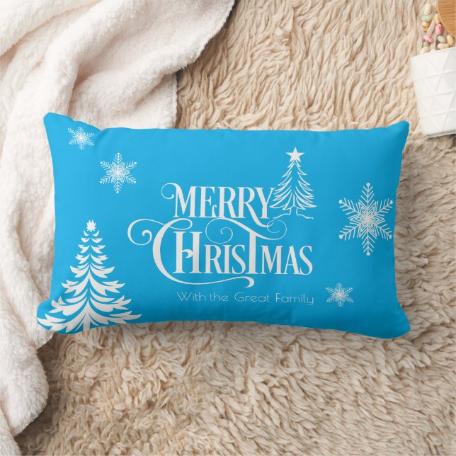 Merry Christmas Lumbar Cushion (Blanket)