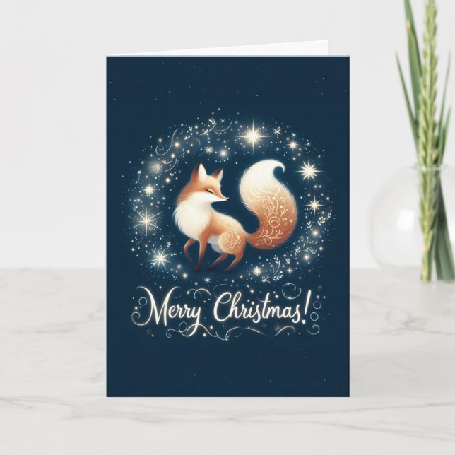 Merry Christmas - Magical Fox Card (Front)
