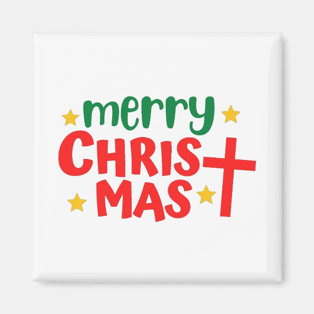 Merry Christmas    Magnet (Front)