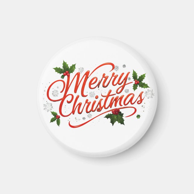 Merry Christmas  Magnet (Front)