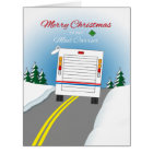 Merry Christmas Mailtruck for Mail Carrier